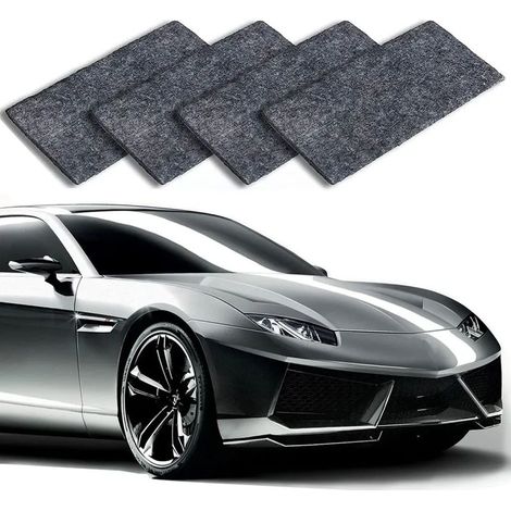 Chiffon Nano Sparkle, Chiffon magique Nano Sparkle pour éliminer et réparer les rayures de voiture, Chiffon Nanomagic pour éliminer les rayures de voiture et réparer (4 pièces) (1/3)