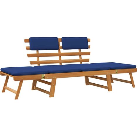 Maison Exclusive - Panca da Giardino Cuscini 2-in-1 190 cm Legno Massello d'Acacia (1/5)