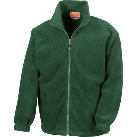 Veste de travail polaire zippée Result Vert Foncé M