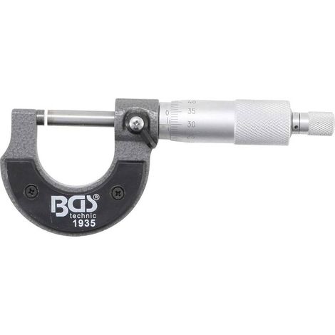 Vis Micrométrique 0-25 mm - Précision 0,01 mm - Mesure Fiable et Précise, Acier, Pro - D-Work (1/5)