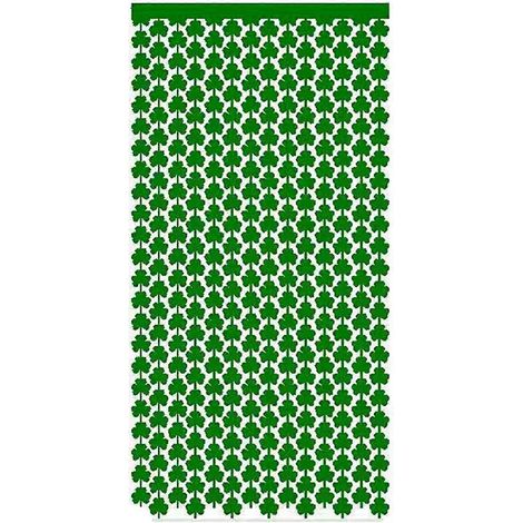Türvorhang zum St. Patrick's Day, irisches Festival, grünes Glücksklee-Ornament für Zuhause, Festival-Party-Türdekoration, Kleeblatt-Hintergrundvorhänge