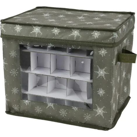 Caja organizadora para bolas de Navidad 33 × 33 × 20 cm (1/3)