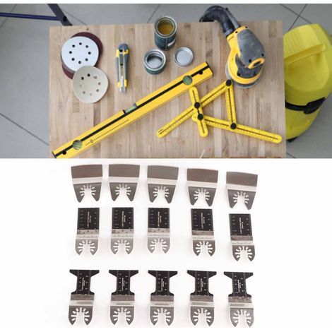 Accessoires pour outils pivotants, accessoires à dégagement rapide de type ouvert, accessoires pour coupe-bordures multifonctionnels, ciseaux bimétalliques courbes de 34 mm et 45 mm, vendus par lots d (1/5)