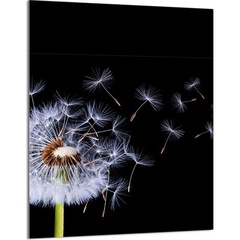 Planche à découper en verre 40x52 cm, motif floral (1/5)