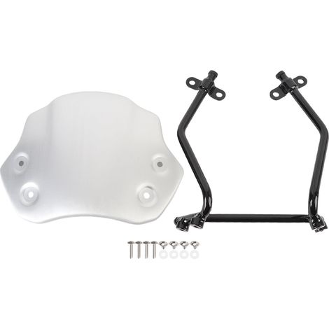 Deflettore per parabrezza anteriore in lega di alluminio per moto, con staffa di ricambio, per R NINE T Pure Racer Scrambler Urban GS Argento (1/5)