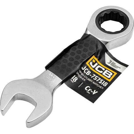JCBde chiave a cricchetto Stubby Tool de corona manuale standard (de chiave a cricchetto de stubby de 18 mm)