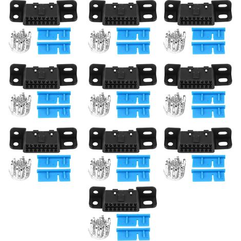 Connecteur OBD2 femelle 16 broches, faisceau OBDII adaptateur auto, boîtier fiche pour GM J1962 (1/5)