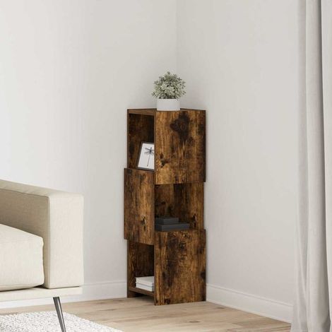 Eckschrank Geräucherte Eiche 25,5x25x80cm Holzwerkstoff