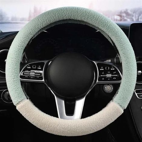 Funda universal para volante de coche de 37-38 cm,funda para volante,accesorios para coche,decoración para volante (Color: verde en forma de O) (1/5)