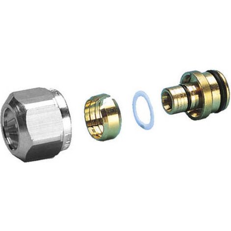 ADATTATORE PER COLLETTORI DI DISTRIBUZIONE CON DADO IN OTTONE - 3/4X18 - TUBO 16X2 - VIL