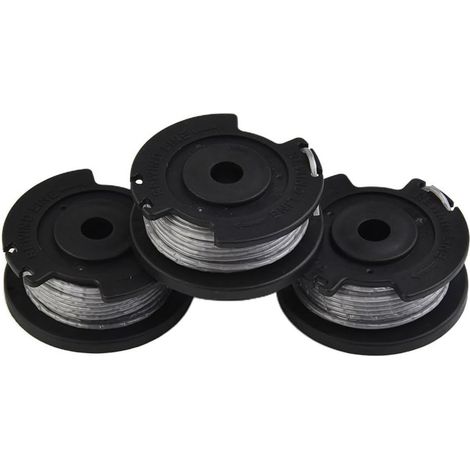 Lot de 3 bobines de fil de rechange compatibles avec Bosch EasyGrassCut 18V 23 26 18 230 et 18 260 référence F016800569 longueur 4 m diamètre 1,6 mm (1/5)
