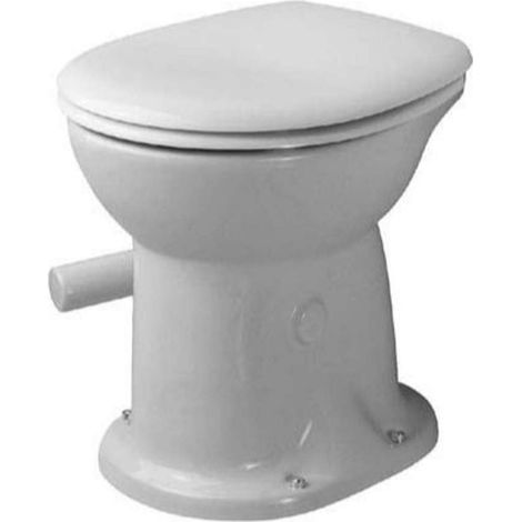 Duravit – Inodoro seco de suelo DURAPLUS 350x470mm – Salida vertical – Borde de descarga con borde empotrado – Cerámica sanitaria blanca (1/2)