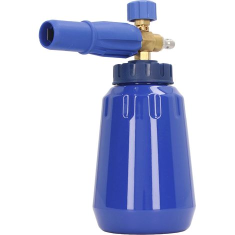Générateur de Mousse Haute Pression 4000 PSI, Pulvérisateur à Mousse Puissant avec Raccord Rapide 1/4 NPT, 1 Litre - Bleu (1/5)