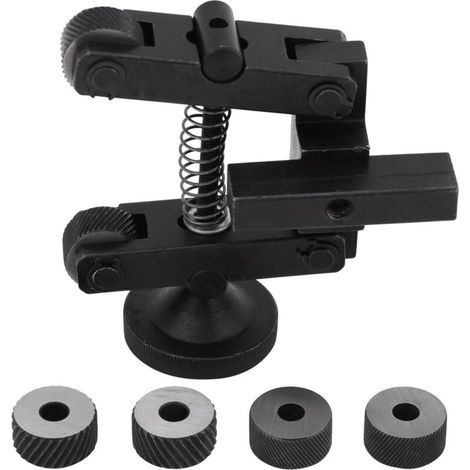Tool holder with wheel, CR15 roller wheels, a great design reduces stress on spindle bearings, works with tool posts, ideal for mini (1/5)