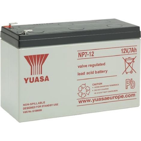Yuasa - Blei-Batterie Yuasa 12V 7Ah NP7-12
