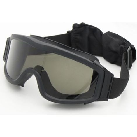 Multifunktionale Schutzbrille mit Antibeschlagbeschichtung für Training und Schutz, Schwarz (1/5)