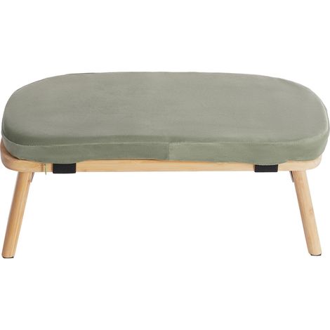 Banc de méditation pliable Dharma avec assise rembourrée, tapis de méditation, tabouret de méditation pliable et ergonomique, chaise de yoga, chaise de méditation, 44 x 19 x 21 cm (vert) (1/5)
