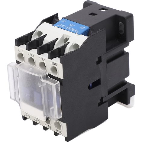 Contacteur 220V AC, haute sensibilité, ABS renforcé, contact argenté, électrique industriel. (1/5)