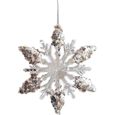 Pendentifs flocons de neige, décorations de Noël artisanales, pendentif sapin de Noël, faux flocons de neige d'hiver pour la fête du Nouvel An, décoration de fête de fin d'année-Style C (1/5)