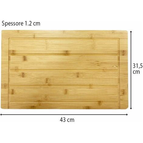 Asse di lavaggio in legno di bambù per lavatoio in resina da 50 cm (1/4)