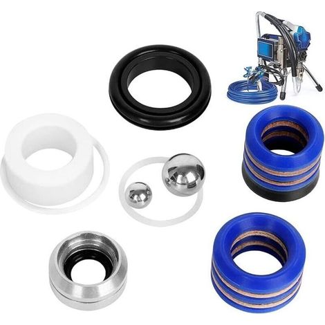 244194 Kit D'Emballage de Réparation de Pompe - Accessoires de Pompe de Pulvérisateur de Peinture Air Kit de Réparation Pièces Accessoires Fit For 295 390 395 490 495 595 3400 (1/5)