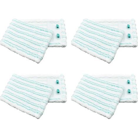 Tête de mop rechange Leifheit Profi XL, 47 cm, microfibre, lot de 4, blanc, lavable, parquet carrelage (1/5)