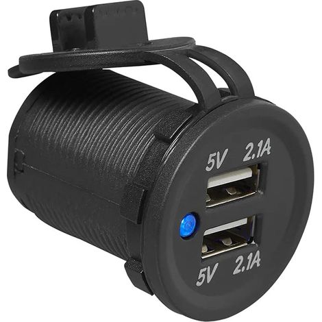 ProPlus Prise femelle USB double encastrée 2x2100mA 12 - 24 V/DC (1/5)