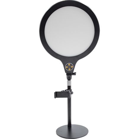 Lampe de table pour selfie 26 cm avec support minuterie et 3 modes d'éclairage