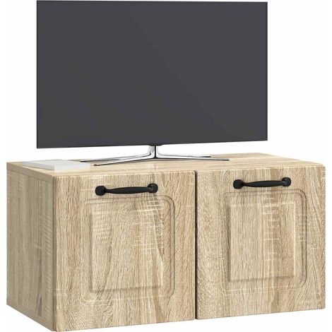 Maison Exclusive - Wandmontierter TV-Schrank Sonoma-Eiche 59,5 x