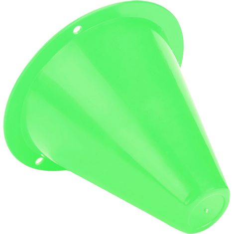 10 cônes d'entraînement sportif en plastique vert, marqueurs polyvalents pour exercices de football et parcours d'agilité (1/5)