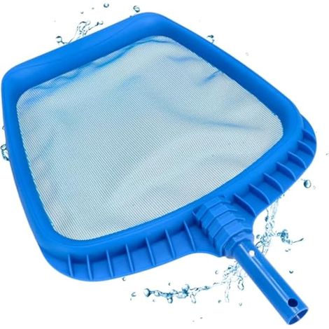 épuisette à feuilles avec support renforcé I Épuisette de surface pour perche télescopique I Adaptée piscine/pataugeoire & jacuzzi I Mailles fines & solides I Accessoires de piscine (1/4)