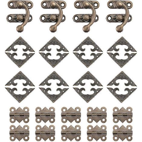 1 jeu de serrure pour boîte en bois