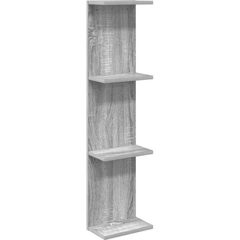 Estante de pared Sonoma gris 22 x 15 x 100 cm vidaXL (1/5)