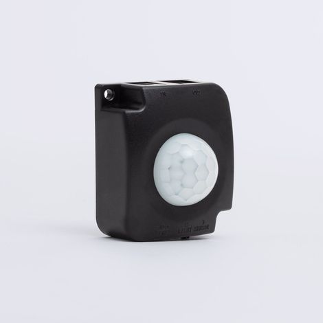 Sensor de Movimiento PIR 120º para Tira LED 12/24V DC Conector Jack  Negro