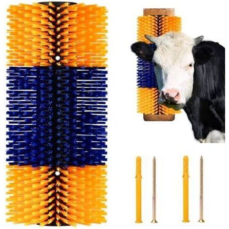 Brosse à gratter pour bétail, 1 pièce, gratte-dos de cheval, soulage les démangeaisons et nettoie - Brosse de massage pour bétail, bétail, mouton semi-circulaire (1/4)