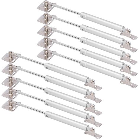 10 Stück Hydraulische Stützstangen für Möbel, Schränke, Tatami-Matten, Scharniere mit Soft-Close-Funktion, Gasdruckfedern mit Eisenkopf (1/5)