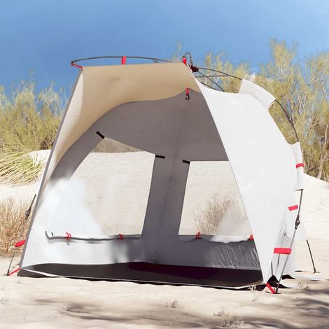 Strandzelt 2 Personen Grau Quick Release Wasserdicht (1/5)