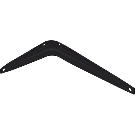 Stahlkonsole starr 110x140mm - Regalhalter Metall schwarz, Tragkraft 15kg