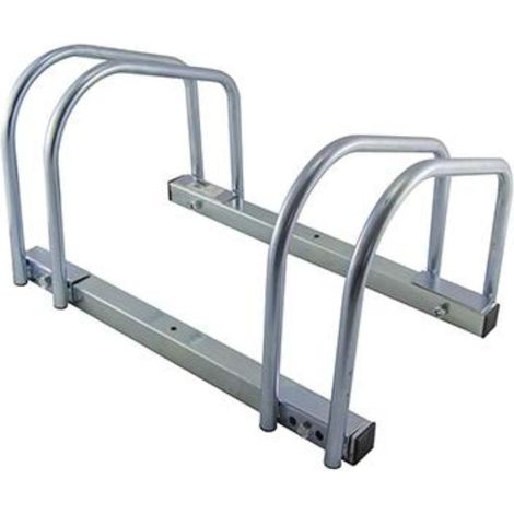 WURKO soporte 2 bici parking metalico , Soporte doble para bicicletasPara colocar en suelo o paredAcero cromadoCapacidad de ruedas hasta 5cmMedidas 47x27x33cmFá