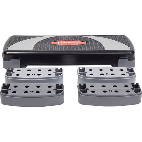 Piattaforma per step aerobico nera altezza regolabile (1/5)