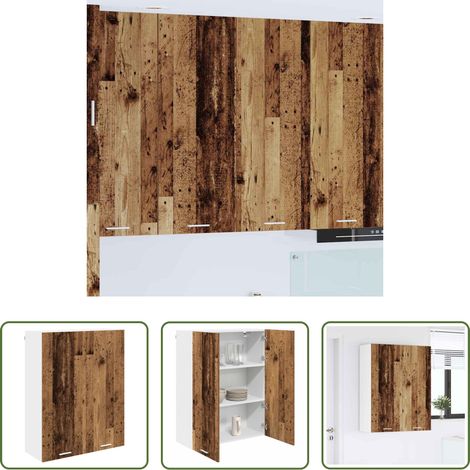 Holzwerkstoff Küchenschrank - Hängeschrank mit Tür Altholz 80 x 31 x 100 cm Holzwerkstoff (1/5)