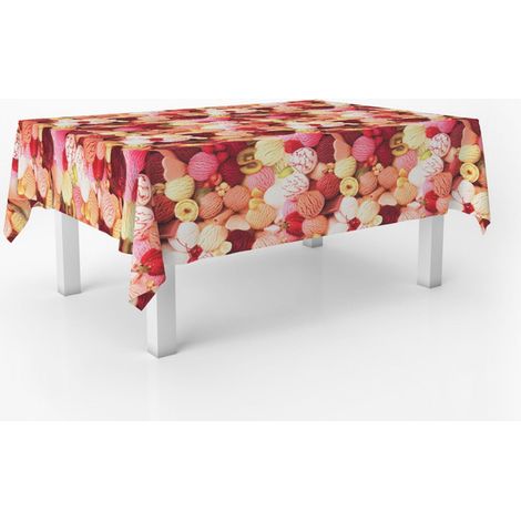Nappe Toile cirée Anti-Taches Lavable Ronde 140 cm Gelatto (1/4)