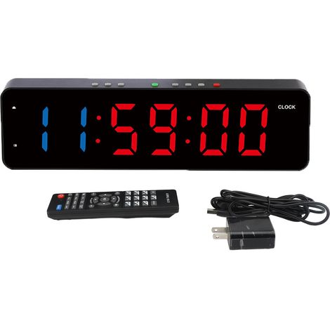 GARRYFIZH Minuteur Fitness LED, 3 Alertes, Prise US, Salle de Sport (1/2)