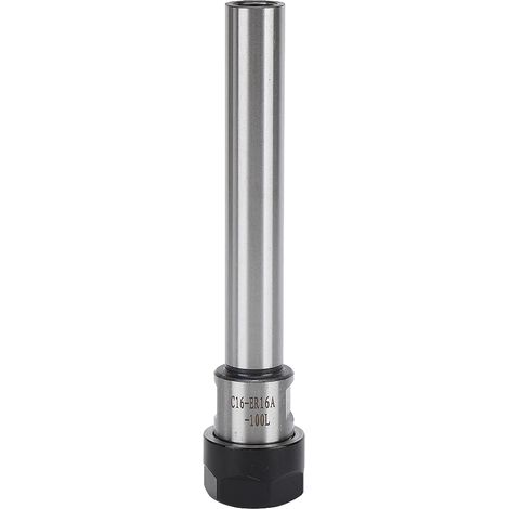Support de mandrin à pince, tige d'extension droite, acier allié au Chrome et au molybdène ER16A-100L(C16) (1/5)