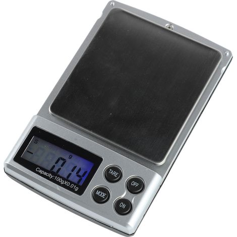 Balance de poche numérique haute précision 100 g/0,01 g, mini balance de poche numérique en grammes pour la cuisine, les épices, l'or et les bijoux (1/5)
