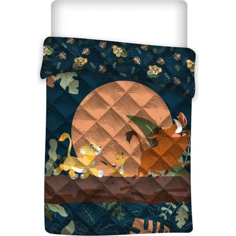 Der König der Löwen Kinderdecke Tagesdecke 200x140 cm – Weiche Decke für Bett und Sofa
