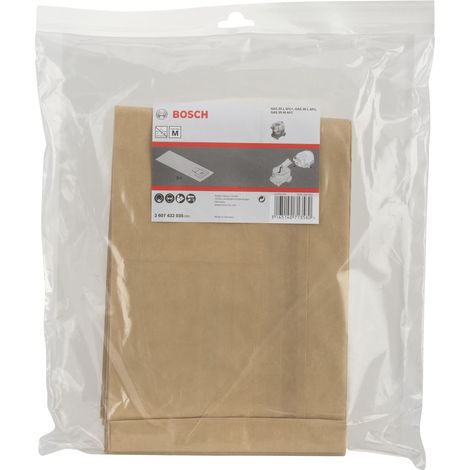 BOSCH 2.607.432.035 (pkt of 5) GAS 35 paper filter bags