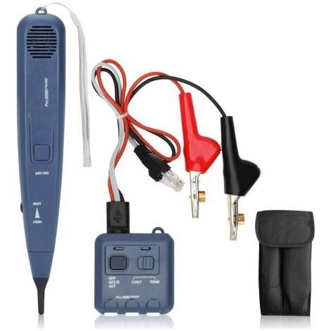 Kit de générateur et de sonde de ton Pro3000, outil électrique de toner, kit de toner et de sonde de fil, détecteur de ligne téléphonique portable avec technologie SmartTone