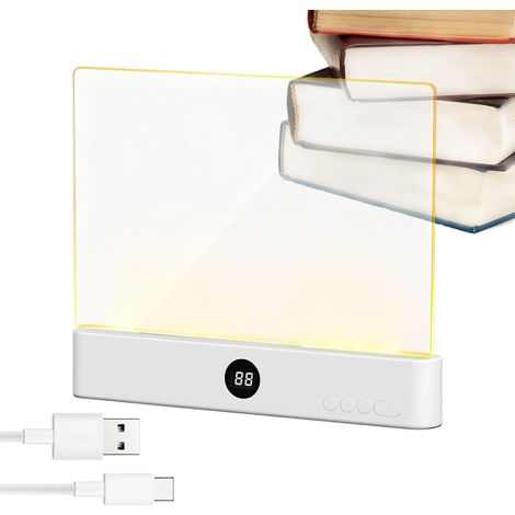 Lumière de signet, pince LED pour livres, lampe nuit rechargeable (1/5)