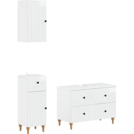 Maison Exclusive - Ensemble de meuble de salle de bain 3 pièces ALKMAAR (1/5)